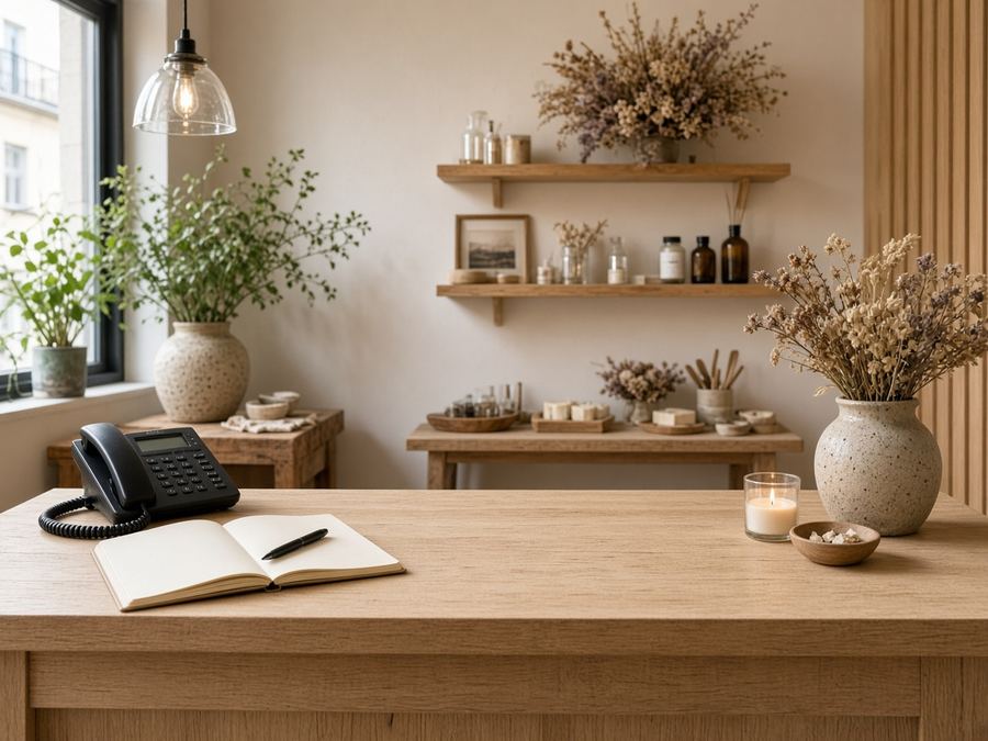 Contact desk at Northcove Atelier in Helsinki