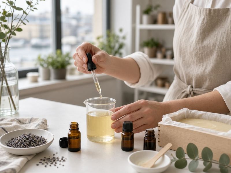 Scent blending at Northcove Atelier